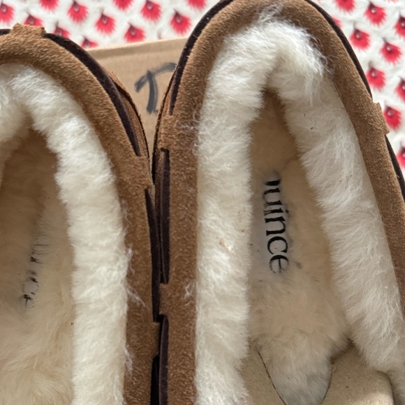 Quince Australian Shearling Moccasin Slippers in Pecan - Picture 6 of 9
